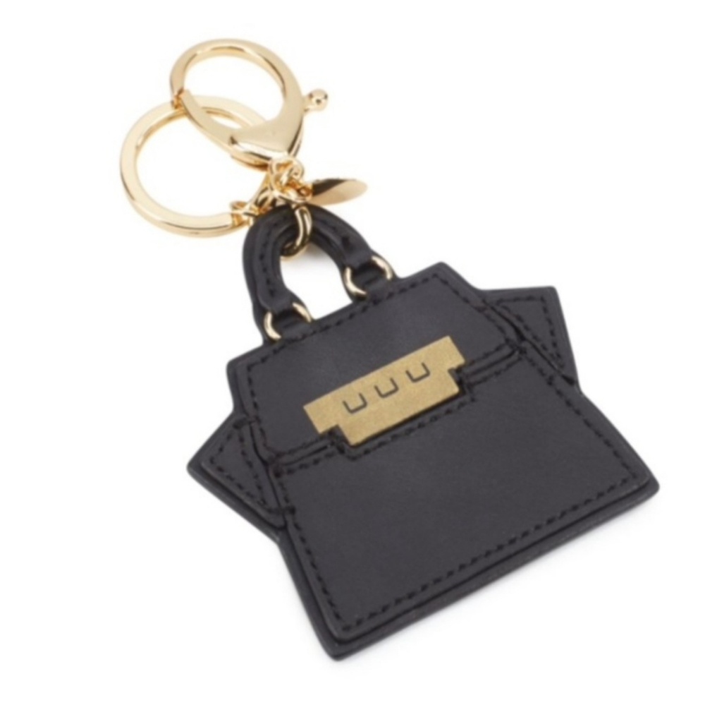 Zac Posen Black Eartha Key Ring Charm